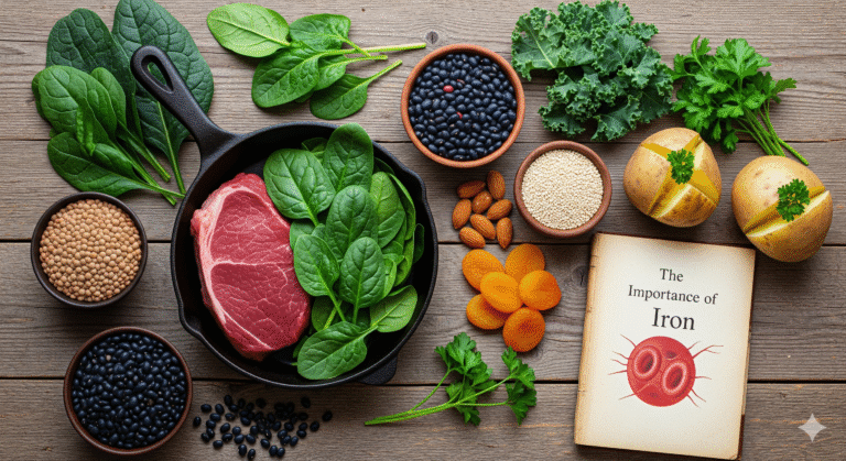 Grafika pokazująca żelazo w diecie