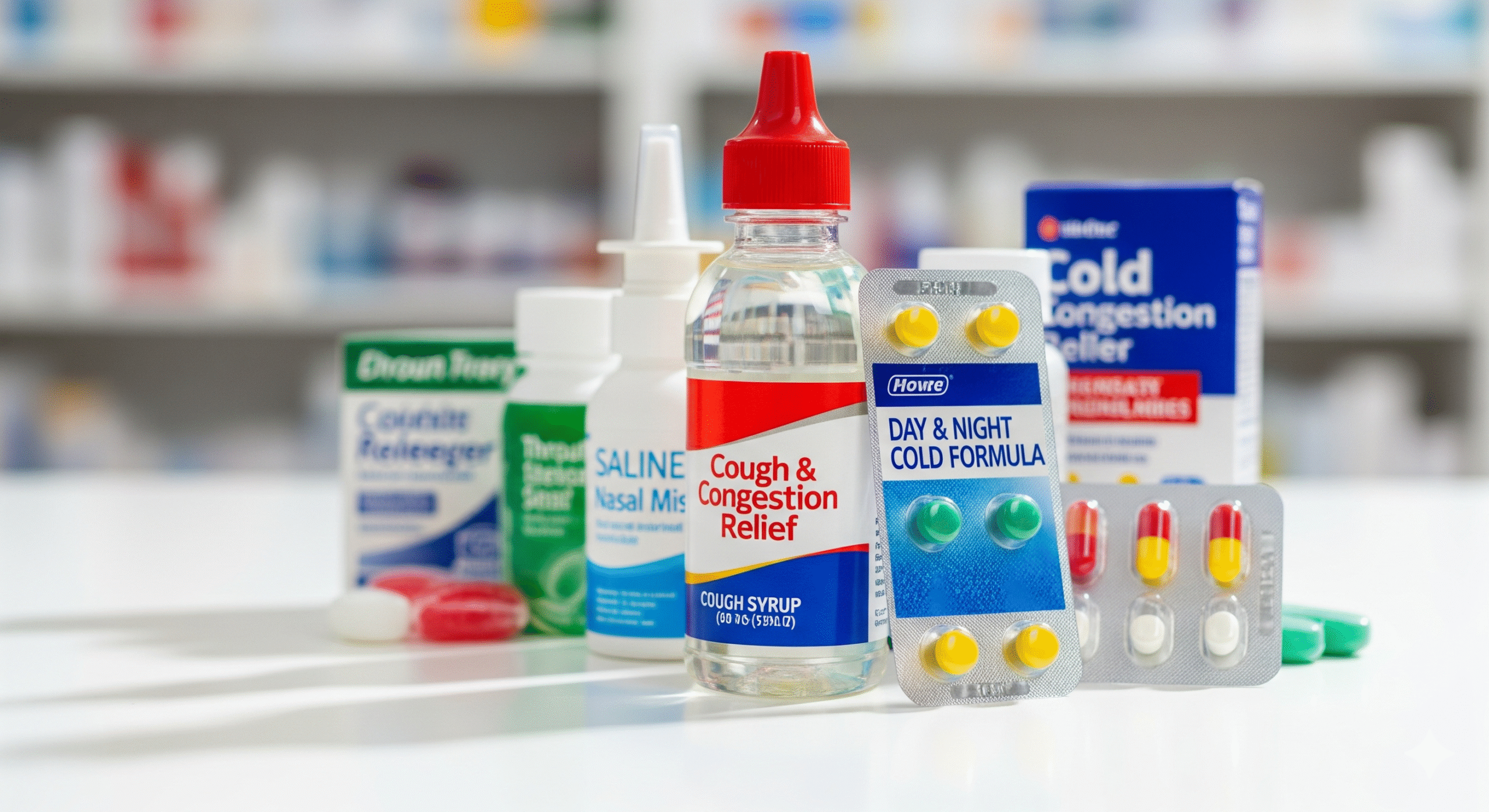 Obraz pokazujący leki na przeziębienie